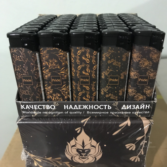 Зажигалки пьезо E-100 Laconic Style (матовый лейбл) High Standart Quality 50шт