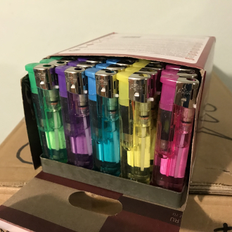 Зажигалки пьезо Pride E-050 Transparent 50шт