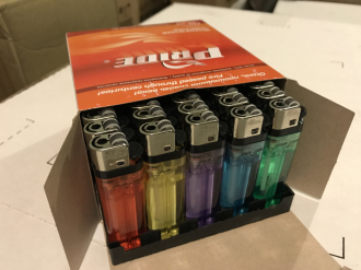 Зажигалки Pride F-001 Transparent 50шт