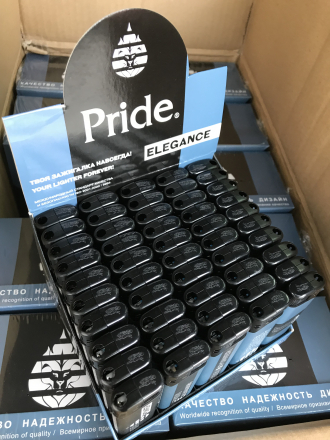 Зажигалки пьезо Pride E-100 Elegance High Standart Quality 50шт