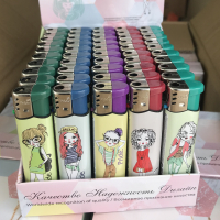 Зажигалки пьезо Pride E-050 Pretty Girl 50шт