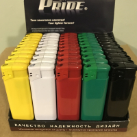 Зажигалки пьезо Pride E-100 Color High Standart Quality 50шт
