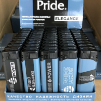 Зажигалки пьезо Pride E-100 Elegance High Standart Quality 50шт