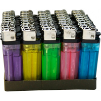 Зажигалки Pride F-001 Transparent 50шт