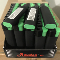 Зажигалка пьезо Raider 833 R Rubber Black черная 50шт.
