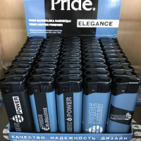 Зажигалки пьезо Pride E-100 Elegance High Standart Quality 50шт