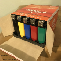 Зажигалки Pride F-001 HC 5 Assorted 50шт