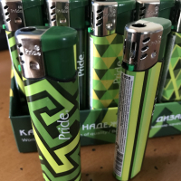 Зажигалки пьезо Pride E-050 Green Mosaik 50шт